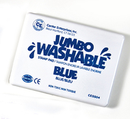 Jumbo stamp pad blue washable