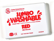 Jumbo stamp pad red washable
