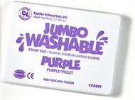 Jumbo stamp pad purple washable