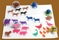 Ready2learn giant 10pk farm animals  stamps