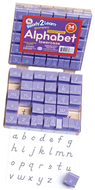 Visual closure 1 lower modern set  alphabet stamps
