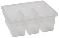 Leveled reading clear large divided  book tub