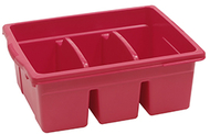 Leveled reading red large divided  book tub