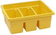 Leveled reading yellow large  divided book tub