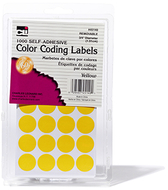 Color coding labels yellow