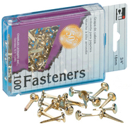 Brass paper fasteners 1 1/2 100/box