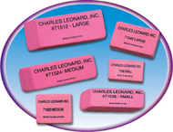 12/bx synthetic pink wedge erasers  large