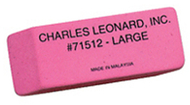 12/bx large pink economy wedge  erasers