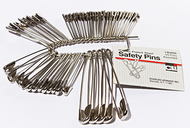 Safety pins assorted sizes 50pk