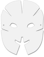 Dimensional paper masks 40pk