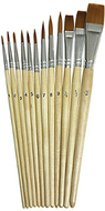 Watercolor brushes 12pk assorted  sizes