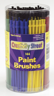 Economy brushes 144-pk 24 each of  6 colors