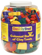 Colossal barrel of clay tools  144 cutters & 5 tools