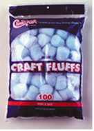 Craft fluffs blue