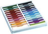 Quality artists square pastels 24  assorted pastels