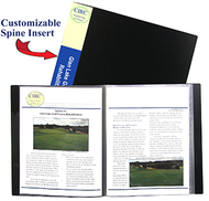 C line bound 24 pocket sheet  protector presentation book