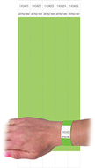 C line dupont tyvek green security  wristbands 100pk