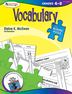 Vocabulary the reading puzzle  gr 4-8
