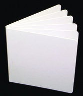 White hardcover blank book  8-1/8x6-3/8