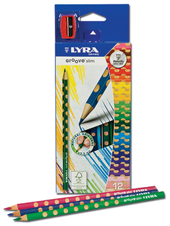 Picture of Lyra groove slim colored pencil 12  color set
