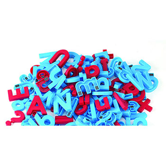 Picture of Alphamagnets uppercase 42 pcs  color-coded