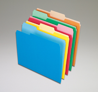Picture of Oxford 100ct assort color top file  folders