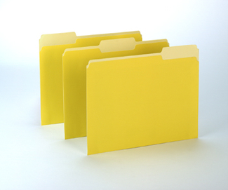 Picture of 100ct oxford yellow color top file  folders
