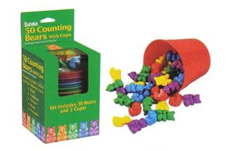 Picture of Counting bear cups 50 ct bears 5  cups