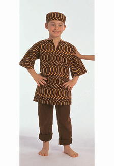 Picture of Ethnic costumes boys west african  shirt & hat