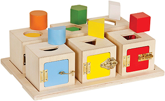 Picture of Peekaboo lock boxes set of 6