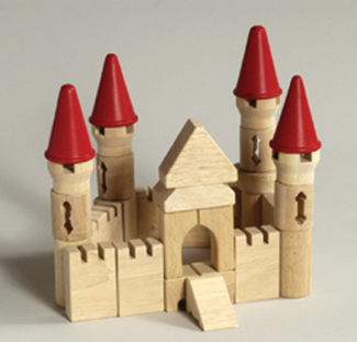 Picture of Table top building blocks castle  block set