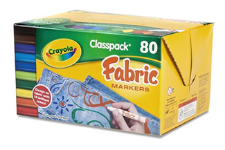 Picture of Crayola fabric marker 80ct 10 color  classpack