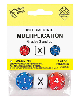 Picture of Intermediate multiplication dice  3pk