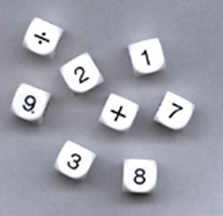 Picture of Whole number dice