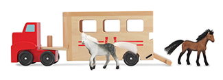 Picture of Wooden trucks horse carrier