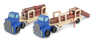 Picture of Wooden trucks log carrier
