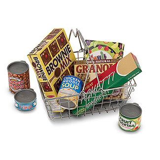 Picture of Grocery basket with food