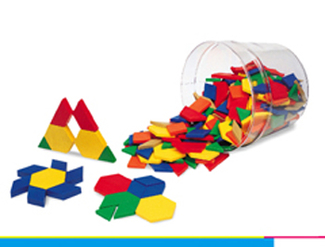 Picture of Pattern blocks plastic .5cm 250/pk