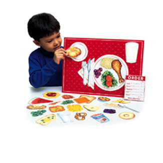Picture of Magnetic healthy foods 34 pcs  w/ placemat