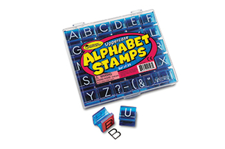 Picture of Uppercase alphabet & punctuation  stamps