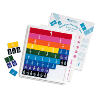 Picture of Rainbow fraction tiles w/ 51 pcs  w/ 9 x 10 plastic tray
