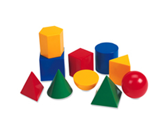 Picture of Large geometric shapes 10/pk 3d