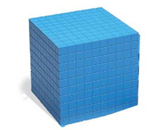 Picture of Base ten cube plastic bl 10x10x10cm