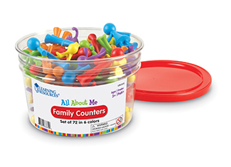 Picture of All about me family counters 72 set
