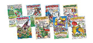 Picture of Math superheroes bulletin board set