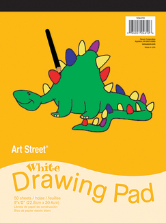 Picture of White drawing pad 9x12