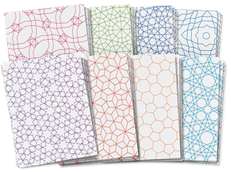 Picture of Roylco design craft paper  tessellations designs 8.5x11 24sht