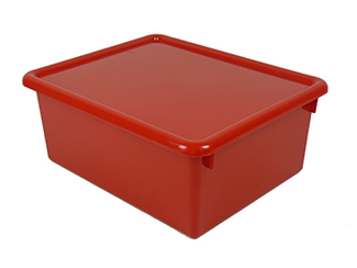 Picture of Stowaway red letter box with lid  13 x 10-1/2 x 5