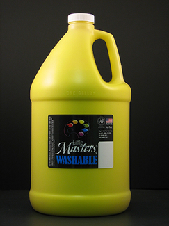 Picture of Little masters yellow 128oz  washable paint