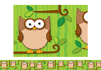 Picture of Woodland owls border